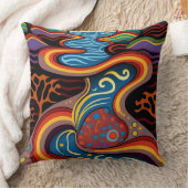 Fluss, Aborigine, Traumzeit. Kissen (Decke)