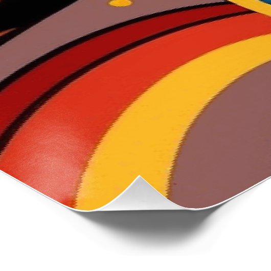 Fluss, Aborigine, Traumzeit. Poster (Ecke)