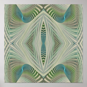 Fluss Abstrakt Blue 12 Zoll x 12 Zoll Poster