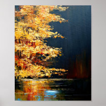 Fluss, abstrakte Malerei.