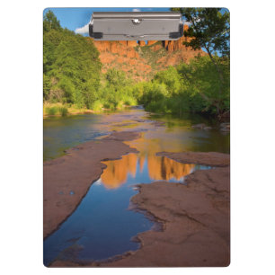 Fluss am Red Rock Crossing, Arizona Klemmbrett