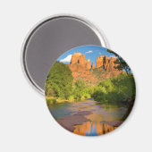 Fluss am Roten Felsen über Arizona Magnet (Vorderseite/Rückseite)