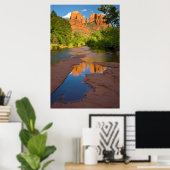Fluss am Roten Felsen über Arizona Poster (Heimbüro)