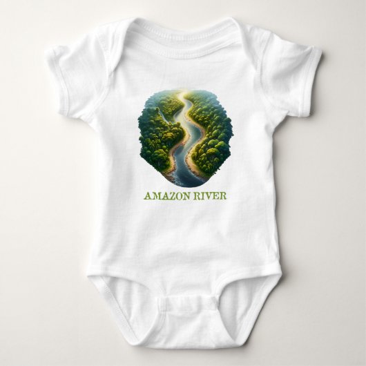 Fluss Amazon Baby Strampler (Vorderseite)