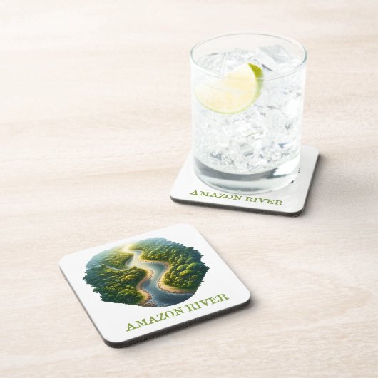 Fluss Amazon Getränkeuntersetzer (Rechte Seite)