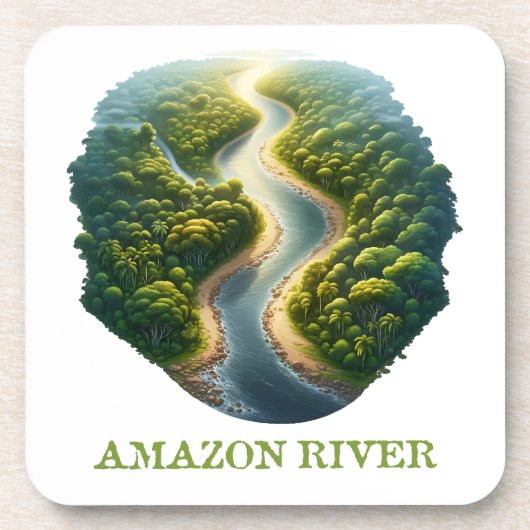 Fluss Amazon Getränkeuntersetzer (Vorderseite)
