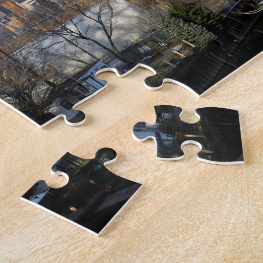 Fluss-Ansicht-(mit Schlepper) Puzzlespiel Puzzle (Seite)