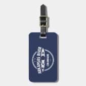 Fluss Arkansas, Colorado Gepäckanhänger (Vorderseite vertikal)