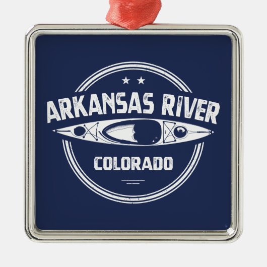 Fluss Arkansas, Colorado Ornament Aus Metall (Vorne)