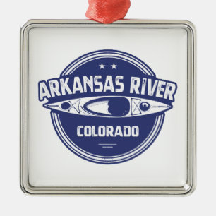 Fluss Arkansas, Colorado Ornament Aus Metall