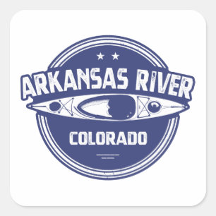 Fluss Arkansas, Colorado Quadratischer Aufkleber