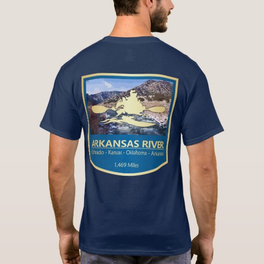Fluss Arkansas (PFK) T-Shirt (Rückseite)