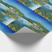 FLUSS ARNO BEI ROVEZZANO Florenz Toskana Landschaf Geschenkpapier (Ecke)