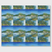 FLUSS ARNO BEI ROVEZZANO Florenz Toskana Landschaf Geschenkpapier (Flach)