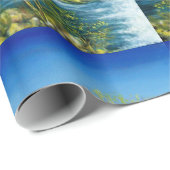 FLUSS ARNO BEI ROVEZZANO Florenz Toskana Landschaf Geschenkpapier (Rolleneckpunkt)