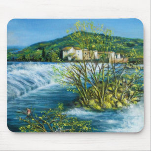 FLUSS ARNO BEI ROVEZZANO Florenz Toskana Landschaf Mousepad