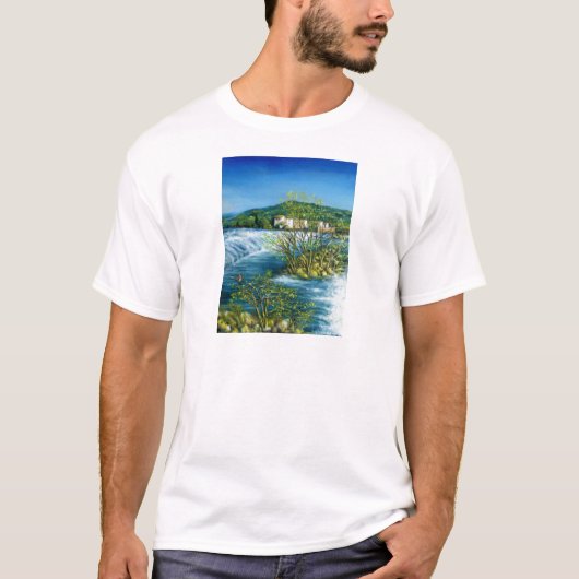 FLUSS ARNO BEI ROVEZZANO Florenz Toskana Landschaf T-Shirt (Vorderseite)