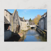 Fluss Aure bei Bayeux in Frankreich Postkarte (Vorderseite)