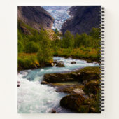 Fluss aus dem Briksdal Glacier Notizblock (Rückseite)