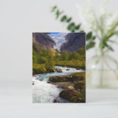 Fluss aus dem Briksdal Glacier Postkarte (Stehend Vorderseite)