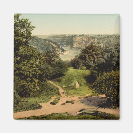 Fluss Avon von Clifton Downs, Bristol, England Magnet (Vorne)