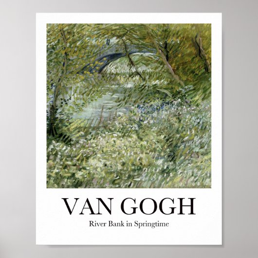 Fluss Bank in Springtime von Vincent van Gogh Poster (Vorne)