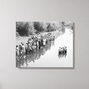 Fluss Baptism, 1940 Leinwanddruck