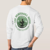 Fluss Beaverkill (Fischfang) T-Shirt (Rückseite)