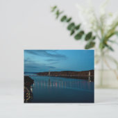 Fluss bei Nacht Postkarte (Stehend Vorderseite)