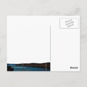 Fluss bei Nacht Postkarte (Rückseite)