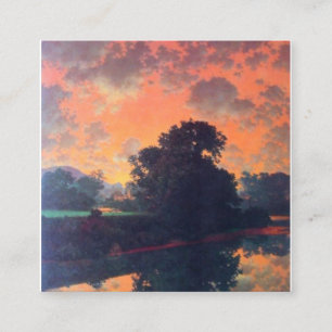 Fluss bei Scutney von Maxfield Parrish Quadratische Visitenkarte