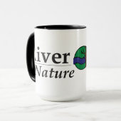 Fluss-Biegungs-Logo-Kaffee-Tasse Tasse (Vorderseite Links)