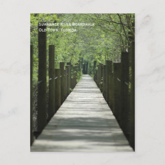Fluss Boardwalk Postkarte