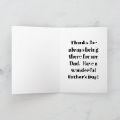 Fluss Bond: Father & Son Fishing Karte (Innenseite)