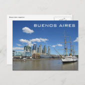 Fluss Buenos Aires Postkarte (Vorne/Hinten)
