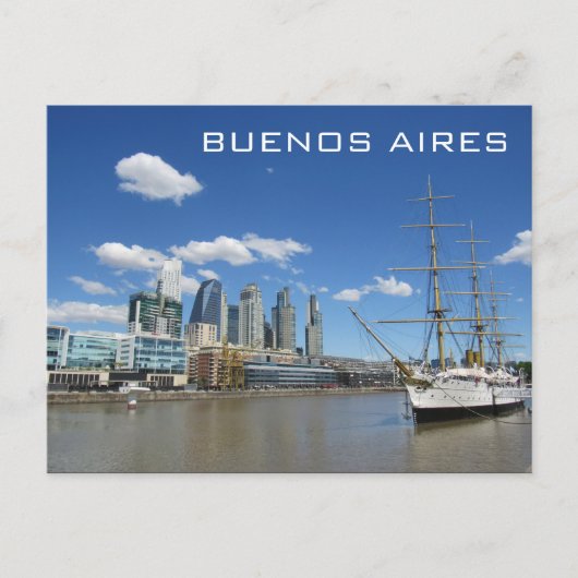 Fluss Buenos Aires Postkarte (Vorderseite)