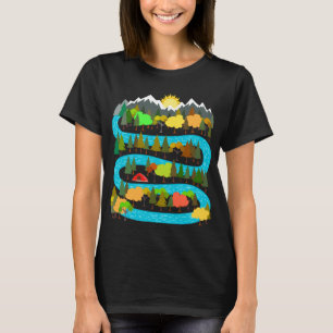 Fluss-Camping-Design T-Shirt