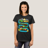 Fluss-Camping-Design T-Shirt (Vorne ganz)