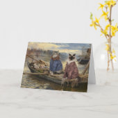 Fluss Cats Karte (Gelbe Blume)