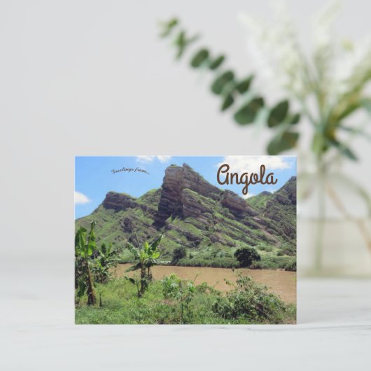 Fluss Catumbela in Angola Postkarte (Stehend Vorderseite)