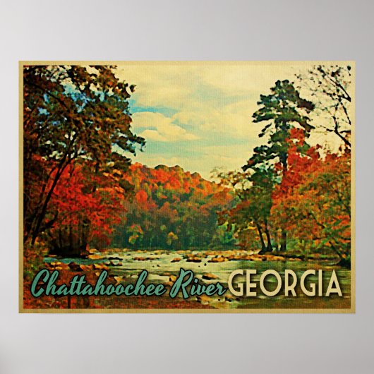 Fluss Chattahochee Georgia Poster (Vorne)