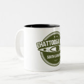 Fluss Chattooga, South Carolina Zweifarbige Tasse (Vorderseite Links)