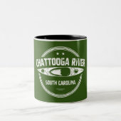 Fluss Chattooga, South Carolina Zweifarbige Tasse (Mittel)