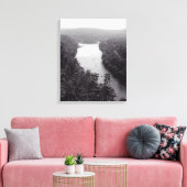 Fluss Circle Leinwanddruck (Insitu (Wohnzimmer))