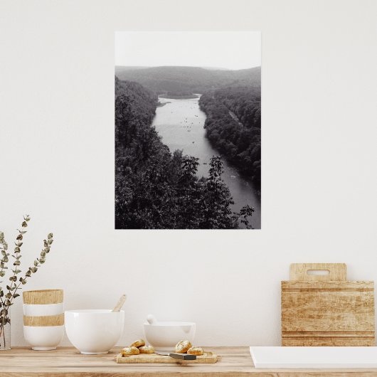 Fluss Circle Poster (Küche)