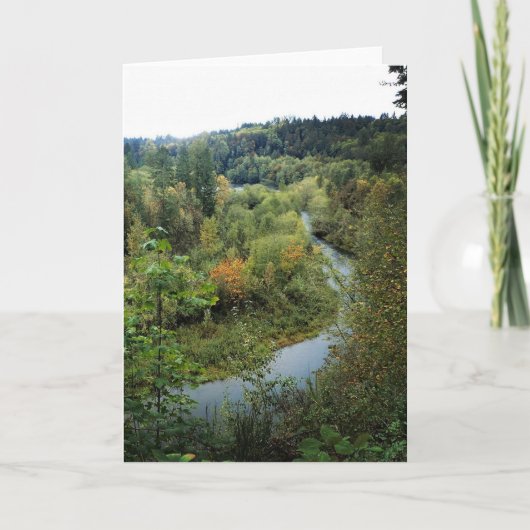 Fluss Clackamas, OR Karte (Vorderseite)