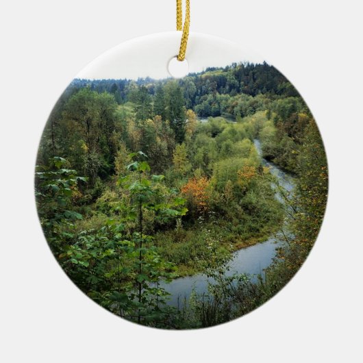 Fluss Clackamas, OR Keramik Ornament (Vorne)