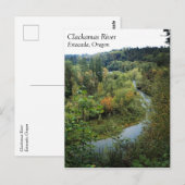 Fluss Clackamas, OR Postkarte (Vorne/Hinten)