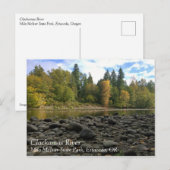 Fluss Clackamas, Oregon Postkarte (Vorne/Hinten)