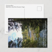 Fluss Clackamas, Oregon Postkarte (Vorne/Hinten)